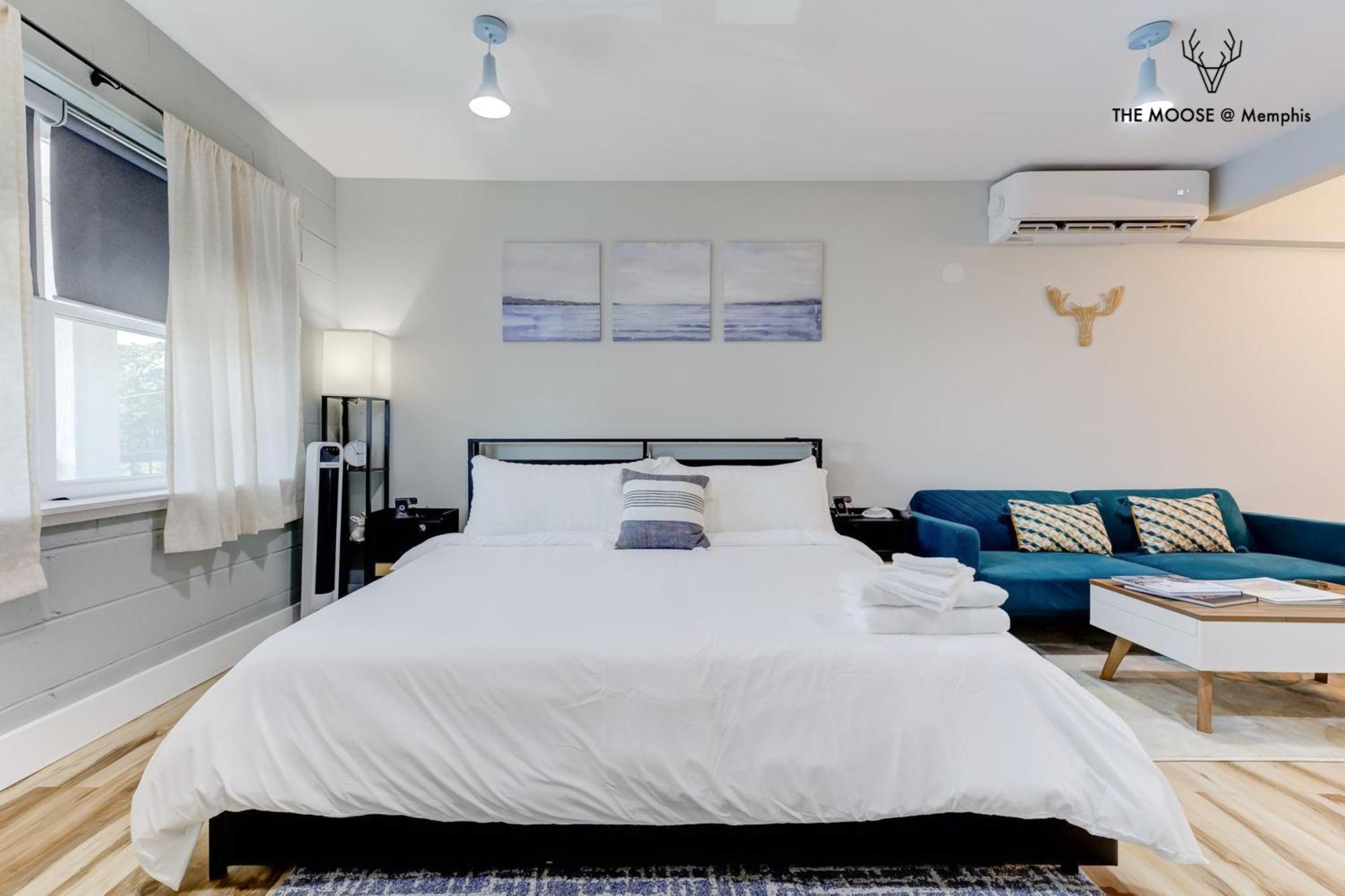 The Moose #11 - Luxe Modern Loft With King Bed, Free Parking & Wi-fi Memphis