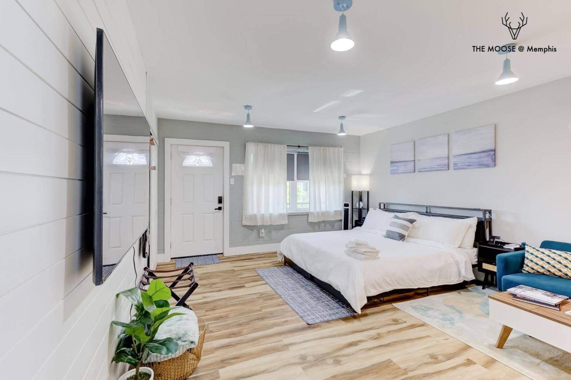 The Moose #11 - Luxe Modern Loft With King Bed, Free Parking & Wi-fi Appartement Memphis